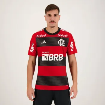 Official Flamengo Home w_ Sponsors Soccer Football Jersey Shirt Official 2023_24 - 1